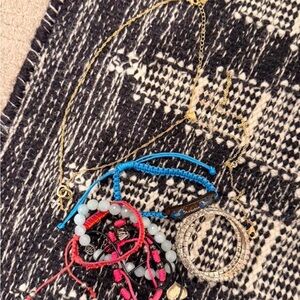 Bracelet bundle with one necklace
